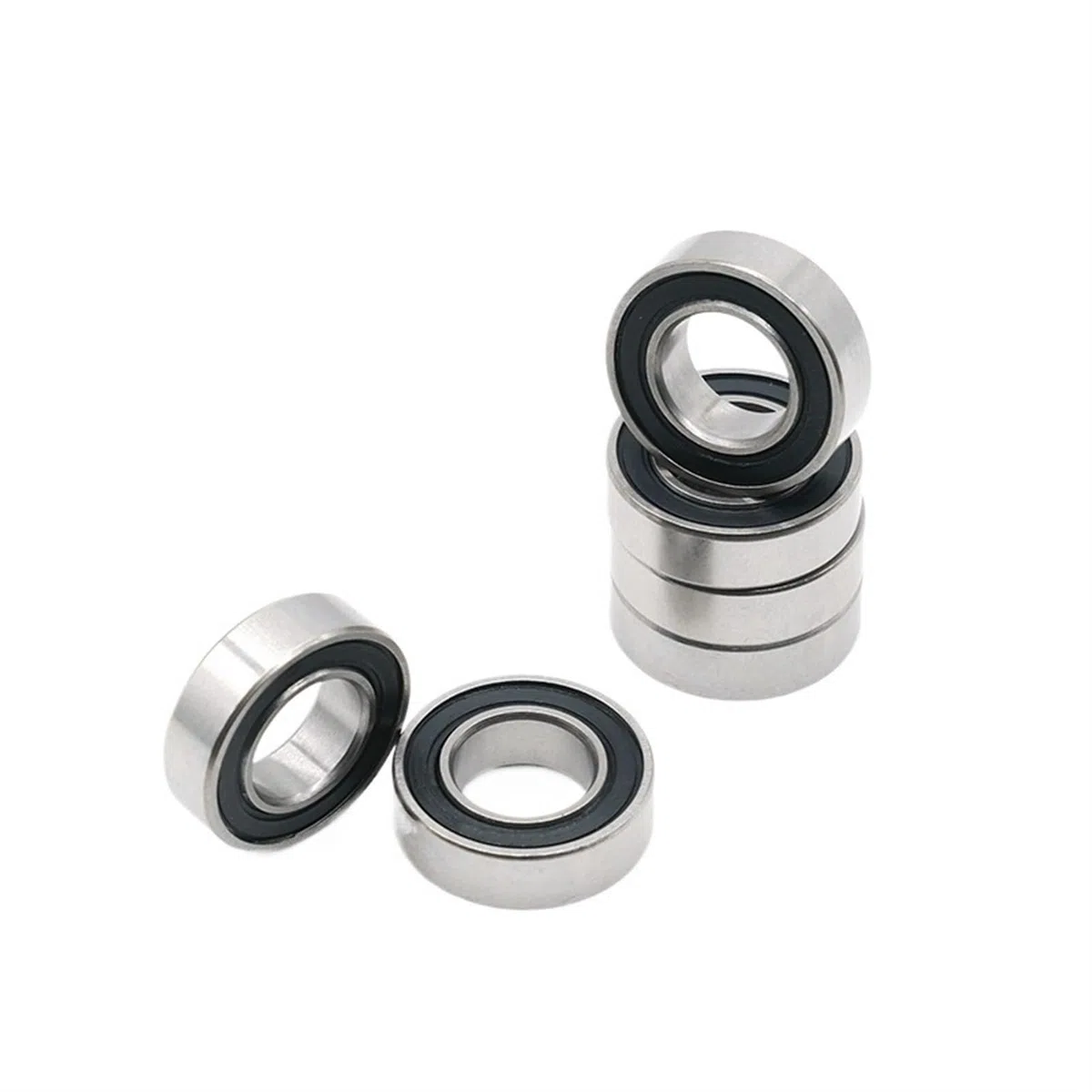Roulements rigides à billes Roulements à billes 6301RS ABEC-7, 12x37x12mm, à gorge profonde, 6301-2RS, 6301RZ 180301 RZ RS 6301 2RS, qualité EMQ, 6 pièces