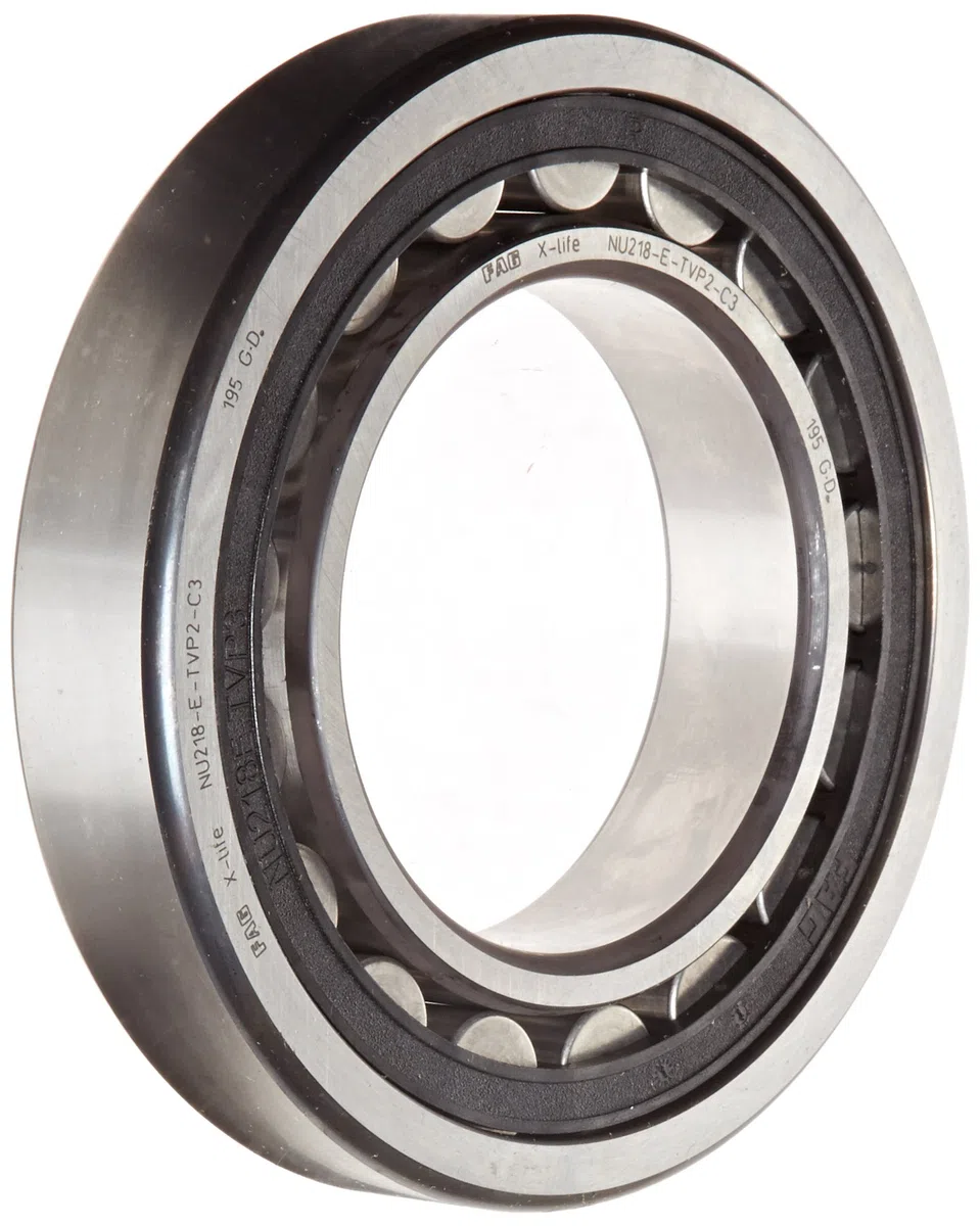 FAG Nu218e-tvp2-c3 cylindrique Roulement à rouleaux, rangée simple, Straight Alésage, Bague intérieure amovible, haute capacité, Polyamide Cage dégagement, C3, 90 mm ID, 160 mm OD, 30 mm de largeur