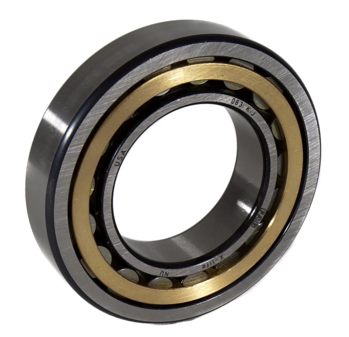 FAG NU1021M1 Roulement à rouleaux cylindriques, à une rangée, alésage droit, bague intérieure amovible, capacité standard, cage en laiton, jeu normal, diamètre 105 mm, diamètre 160 mm, largeur 26 mm