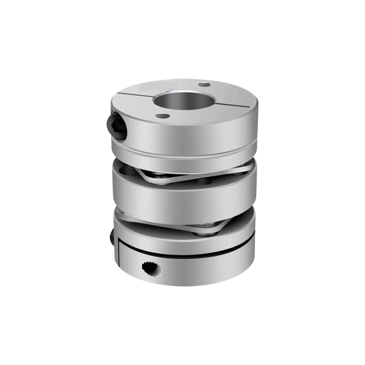 Accouplement à double membrane en aluminium